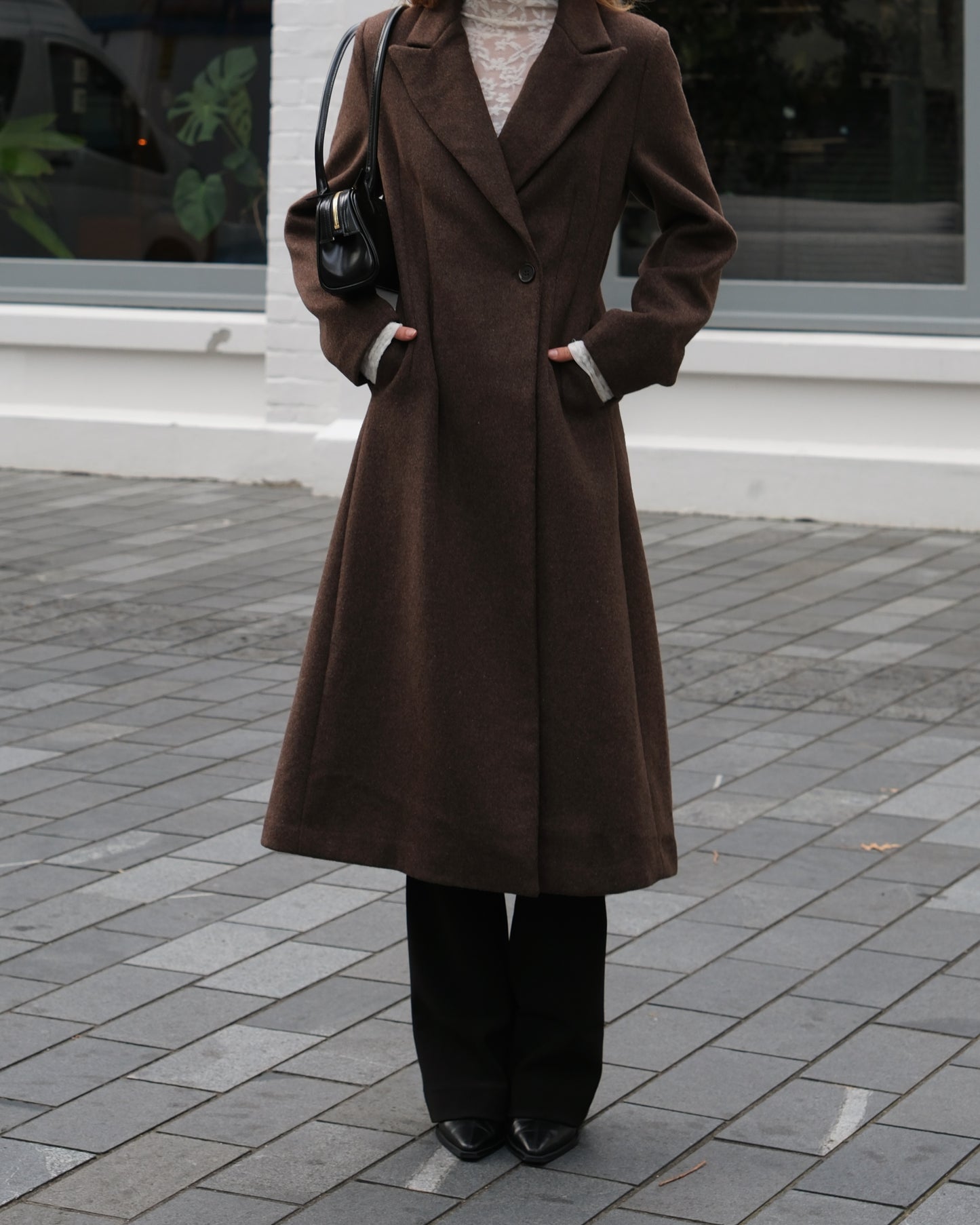 Esmaee Eternal Coat - Chocolate, size XS