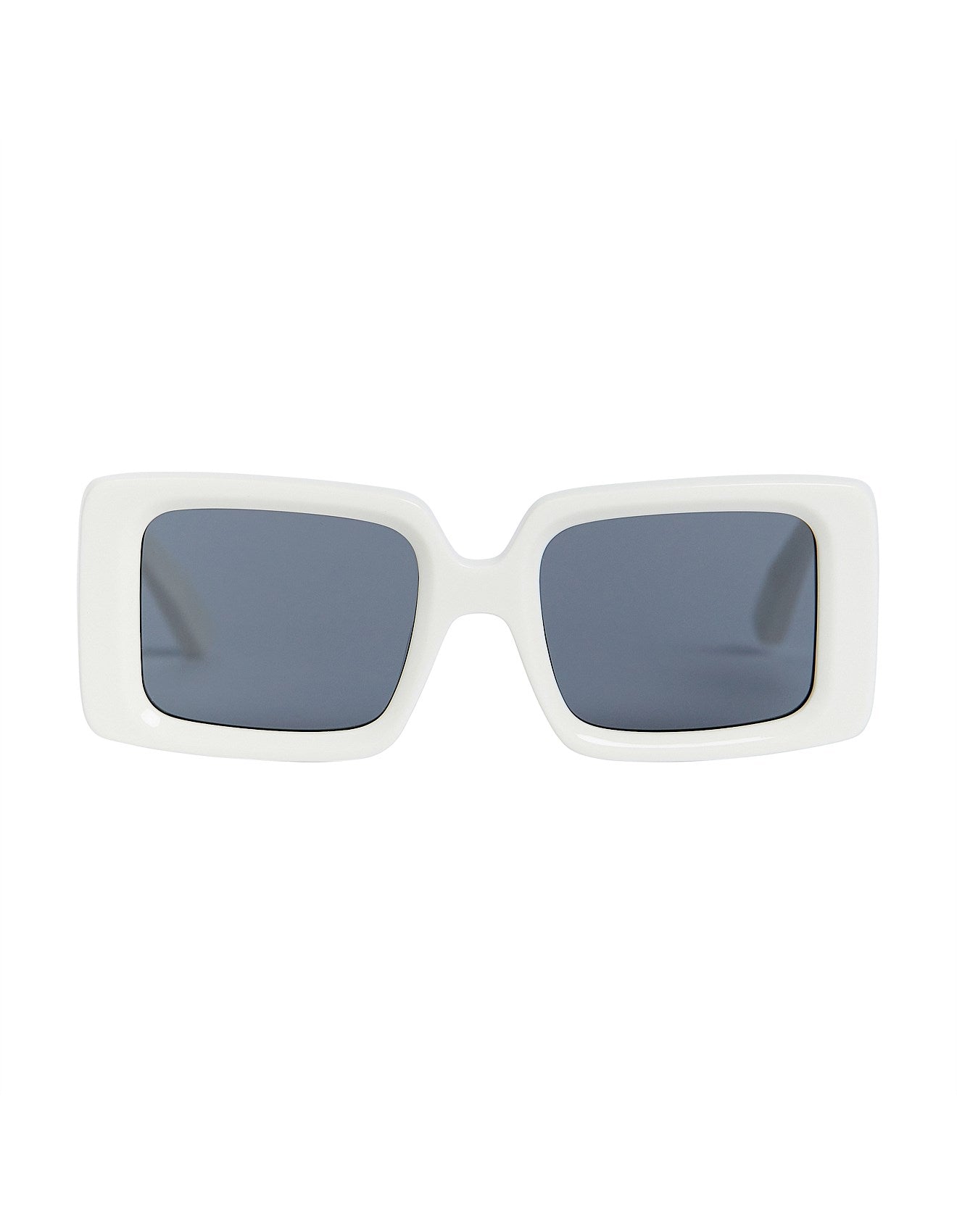 Local Supply AJE X LOCAL SUPPLY THE SQUARE WHITE SUNGLASSES
