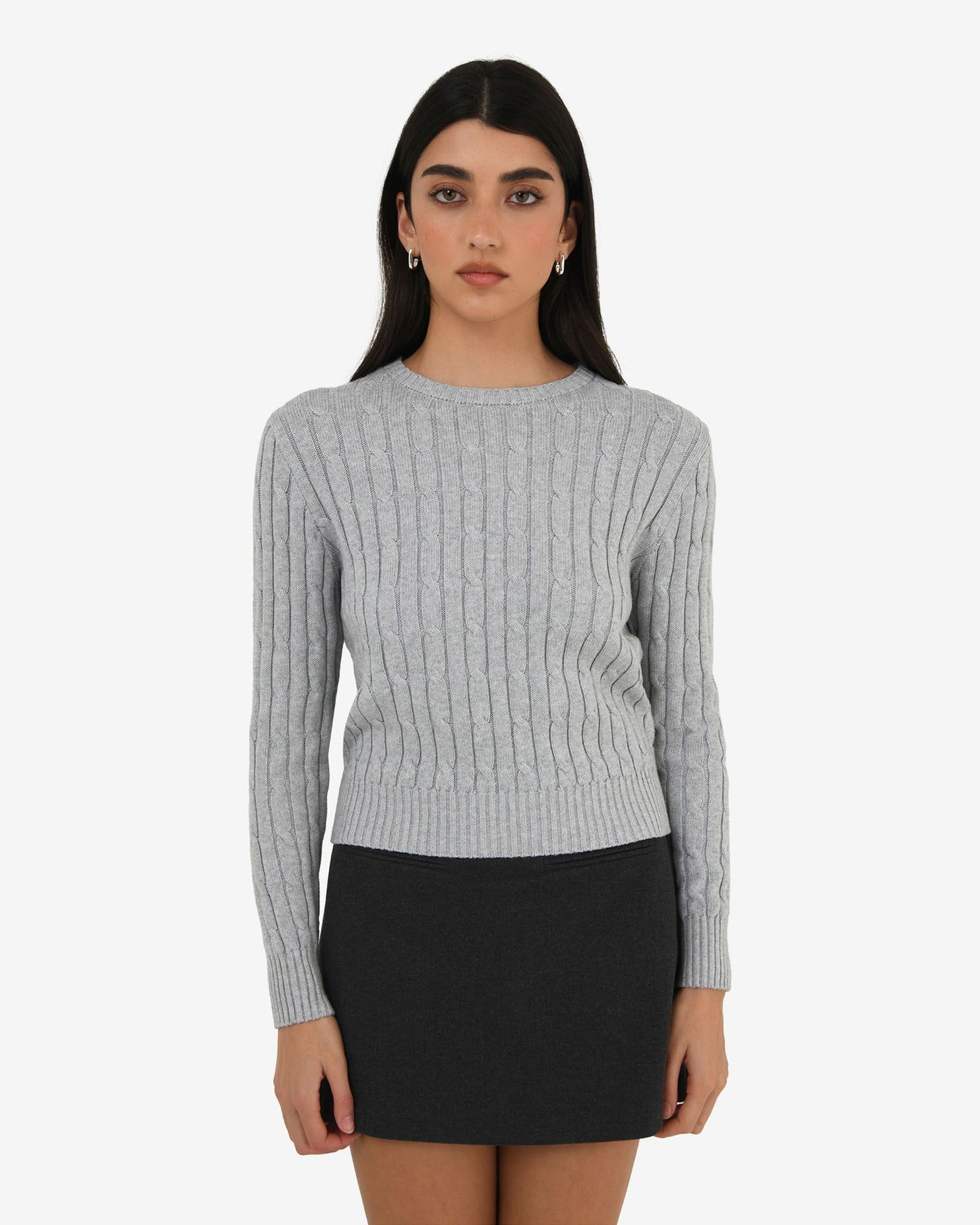 Forcast Juanita Cotton Cable Knit, size S