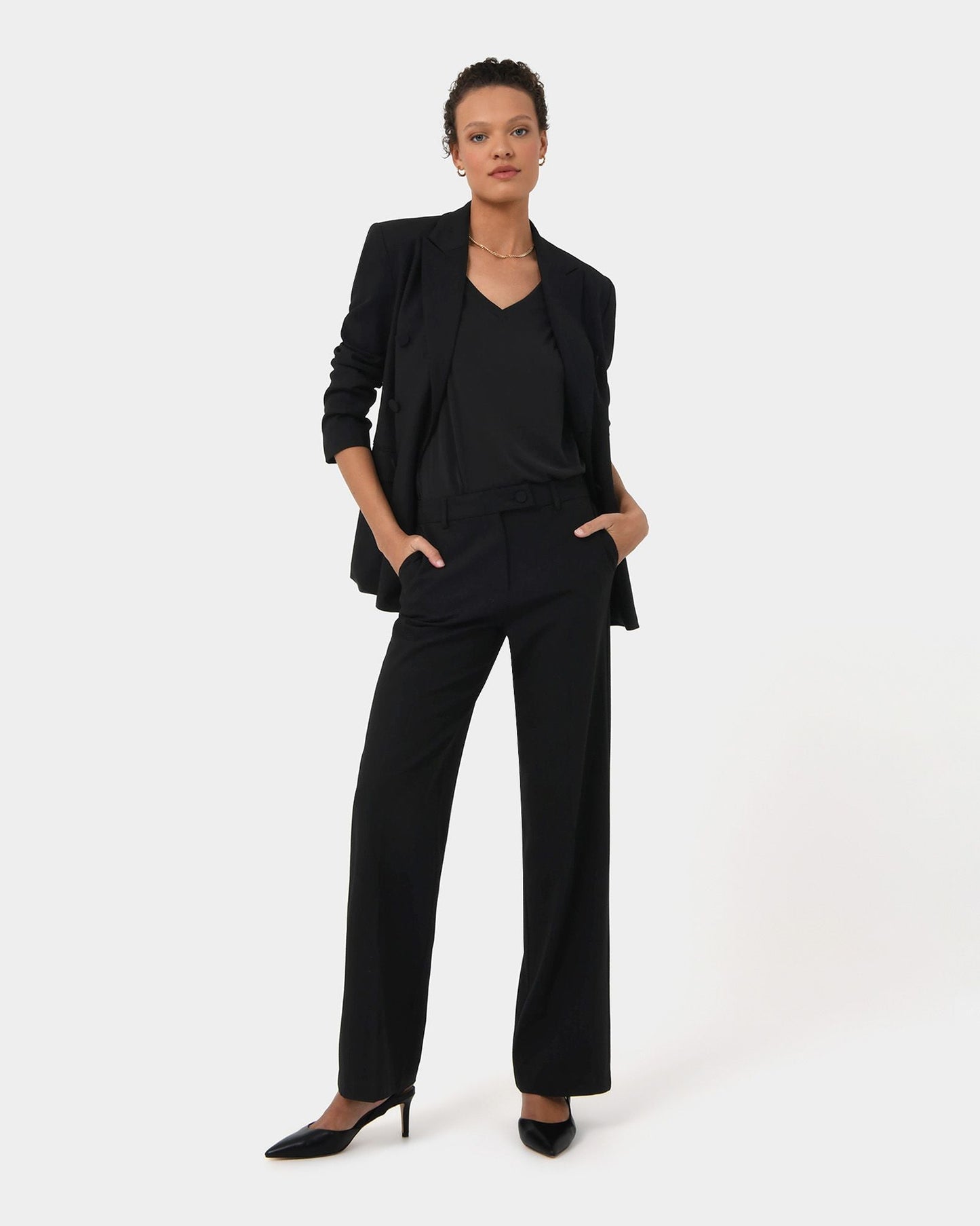 Forcast Emani Straight Leg Trousers, size 6