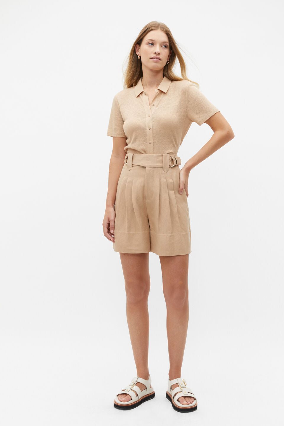 SEED Button Through Polo Top, size XS