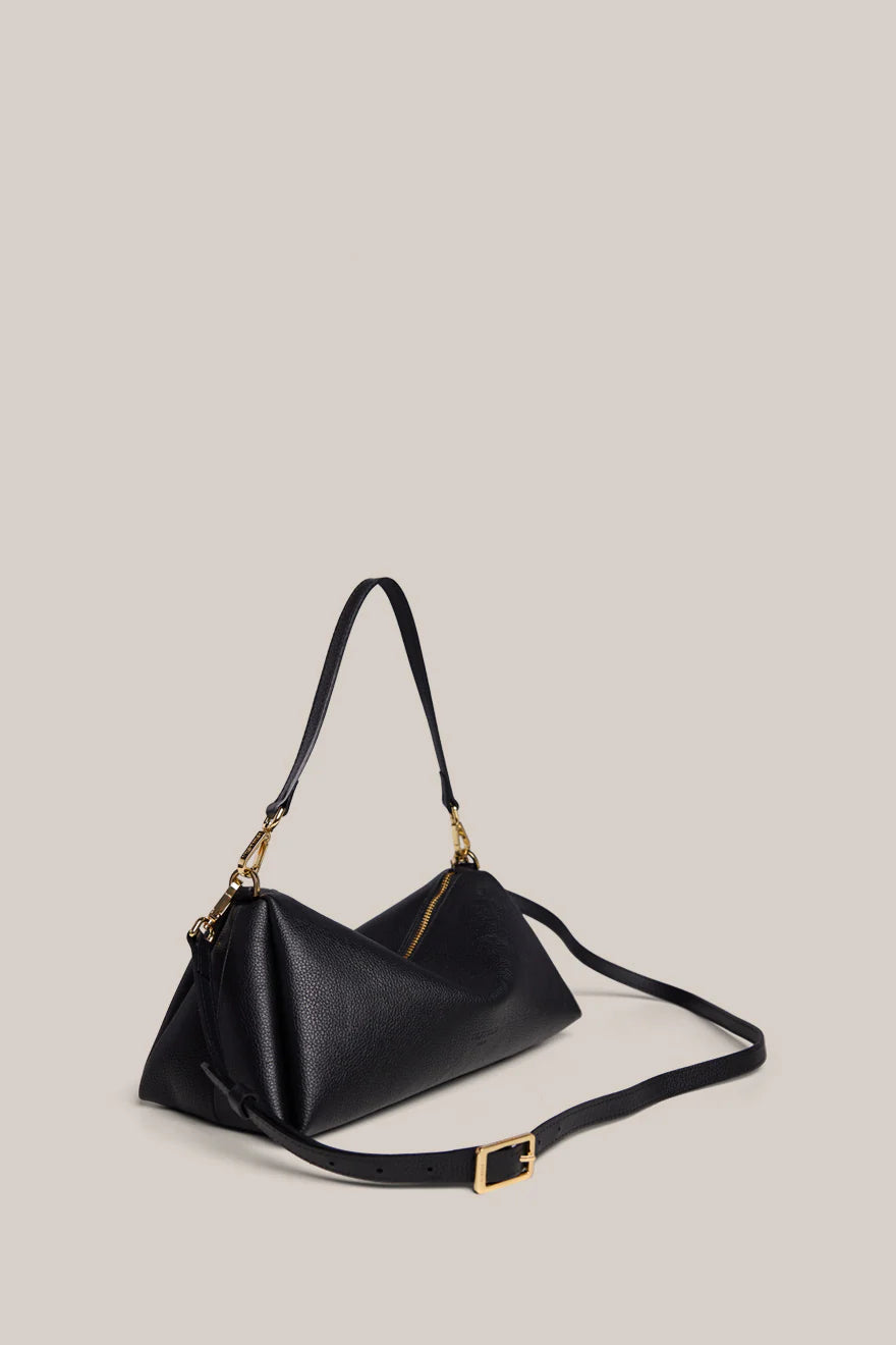 VESTIRSI Rita Black Leather Crossbody Bag