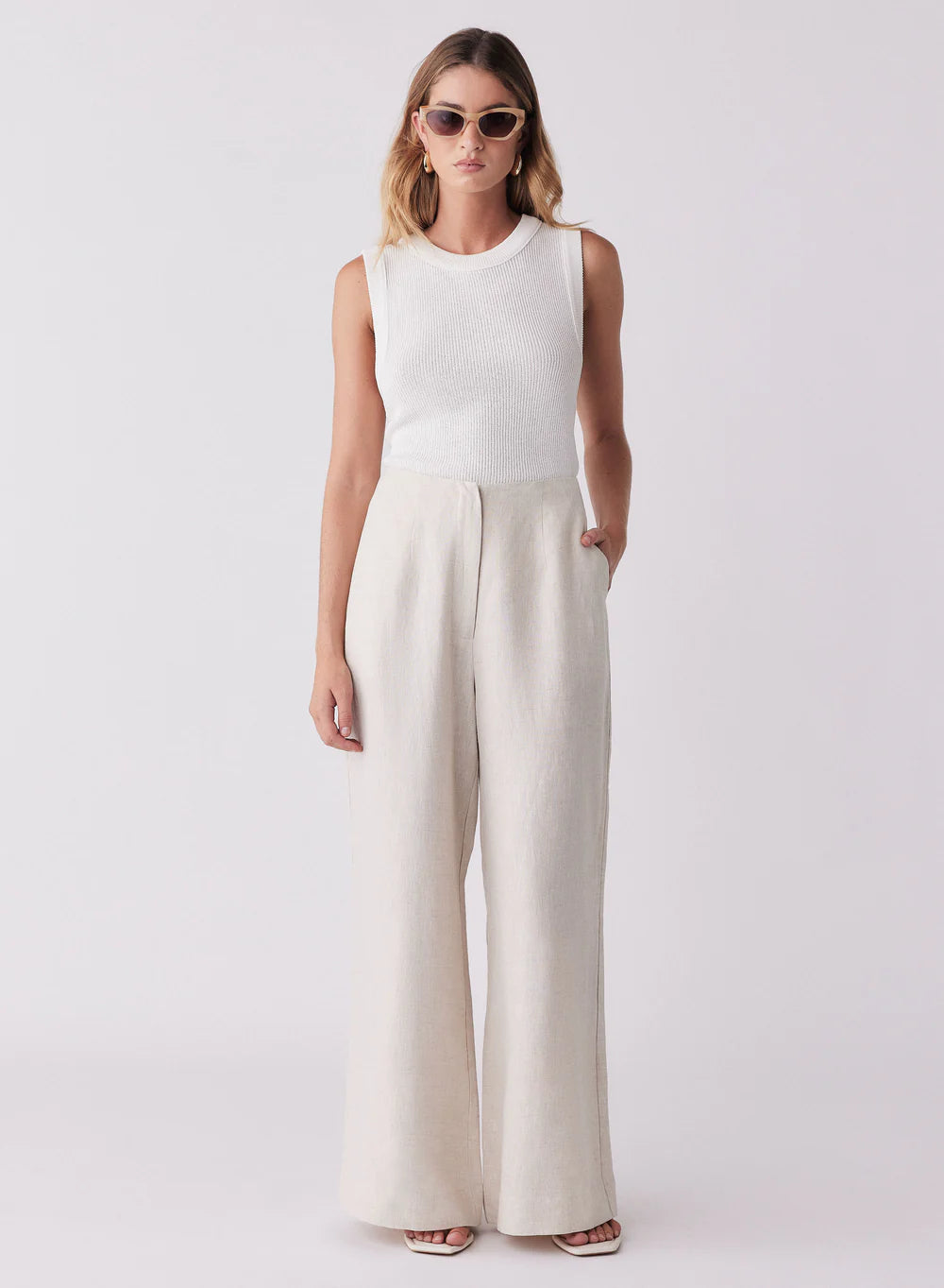 Esmaee Portsea Pants - Natural, size XXS (only selling because it's more of an 8!)