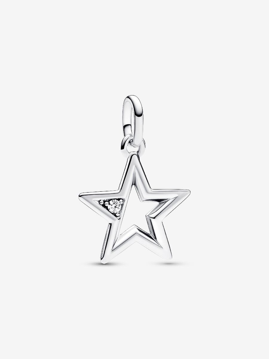 Pandora Linked Hearts Collier Necklace, silver (selling with 5 charms)