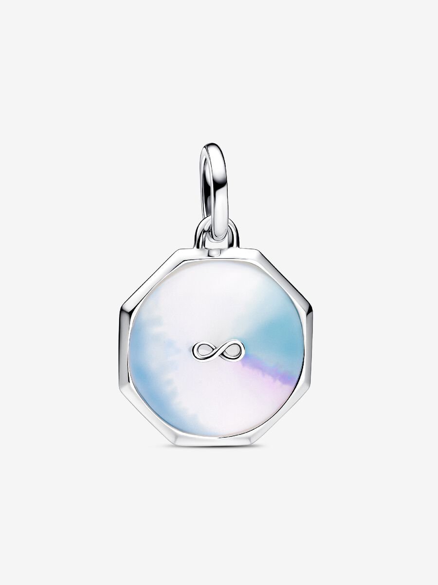 Pandora Linked Hearts Collier Necklace, silver (selling with 5 charms)