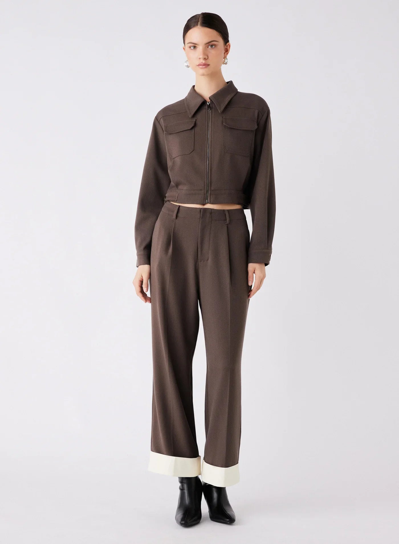 Esmaee Bourbon Jacket - Chocolate, size s