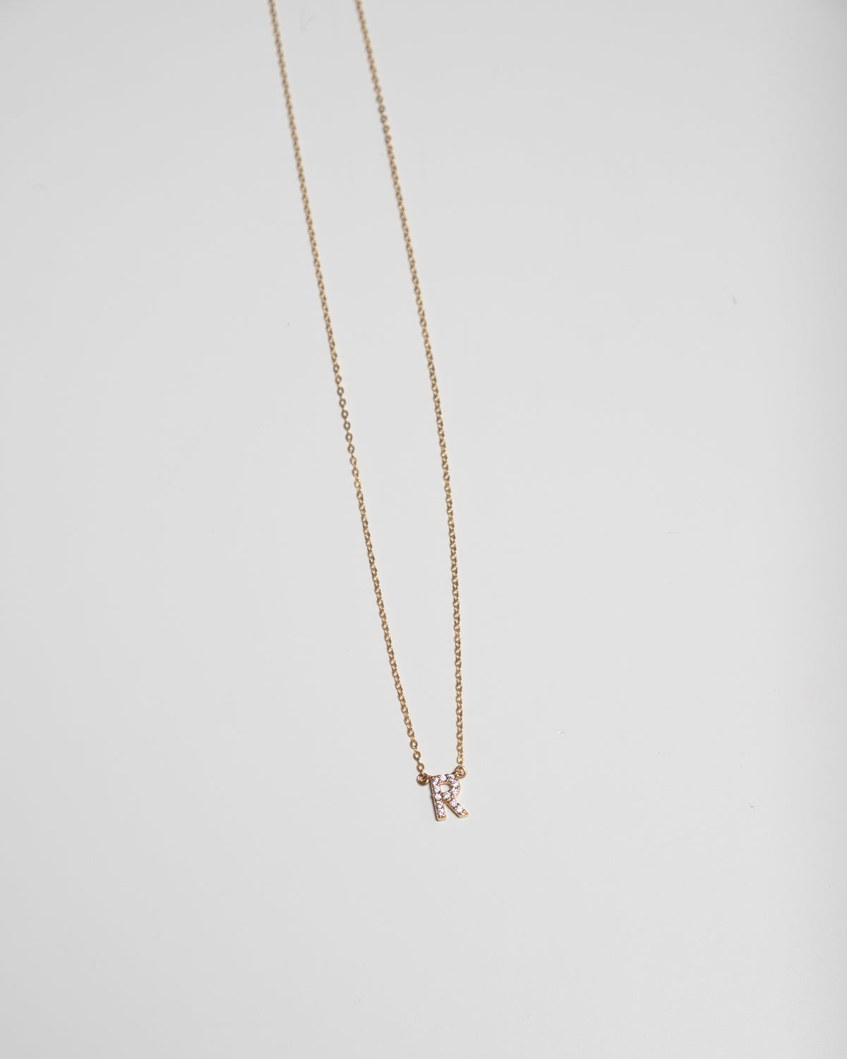 Gold 'R' Necklace (gold plated)