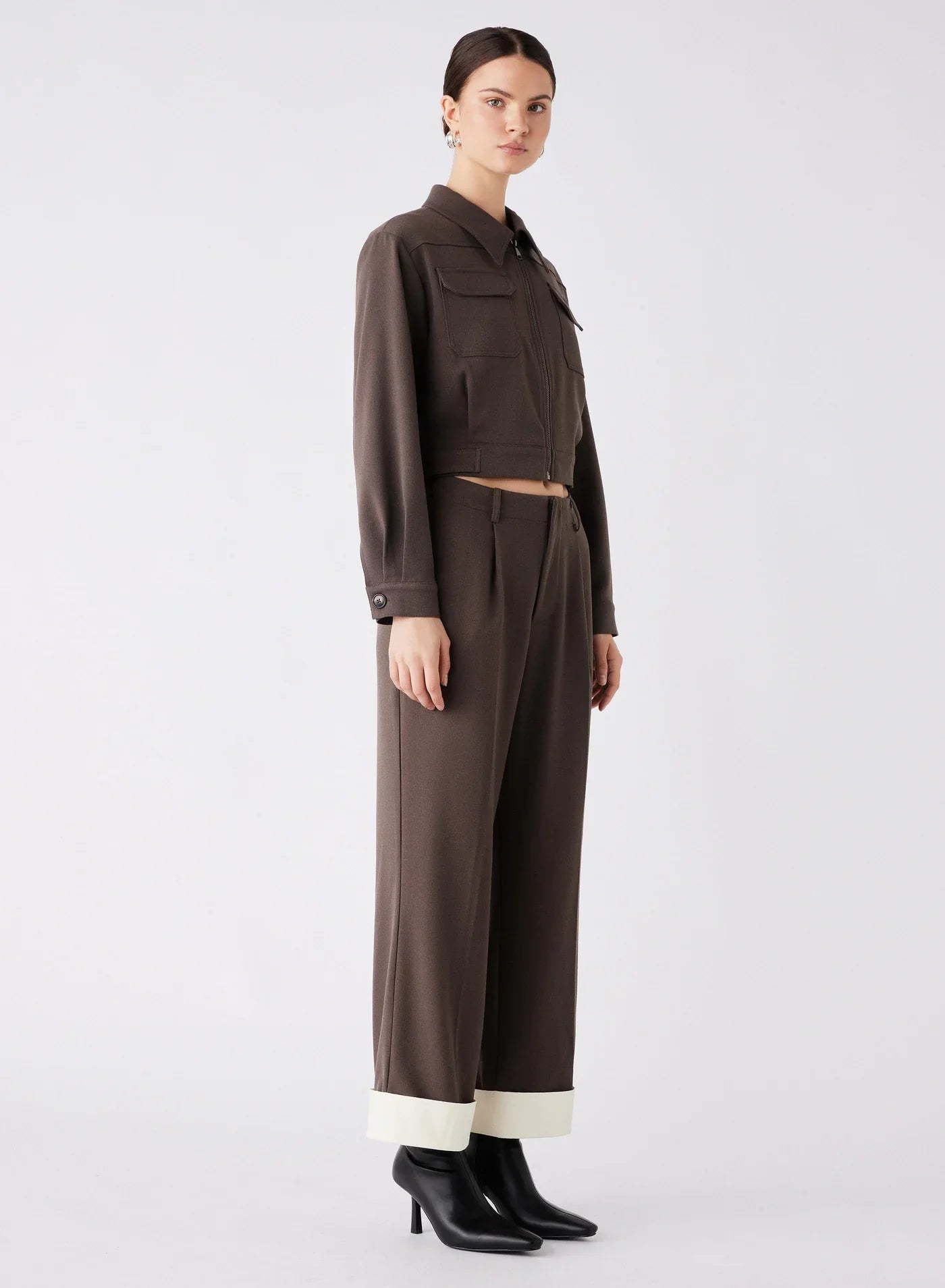 Esmaee Bourbon Jacket - Chocolate, size s