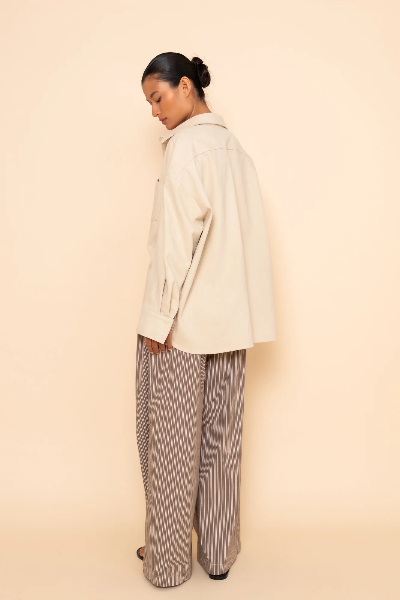 Elce Swim Billie canvas shirt - ecru, size XS/S