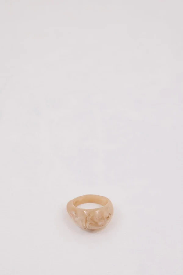 Noah The Label Cream Chunky Resin Ring