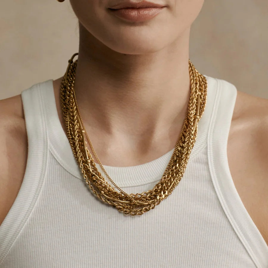 Silk and Steel St Tropez / Necklace / Gold