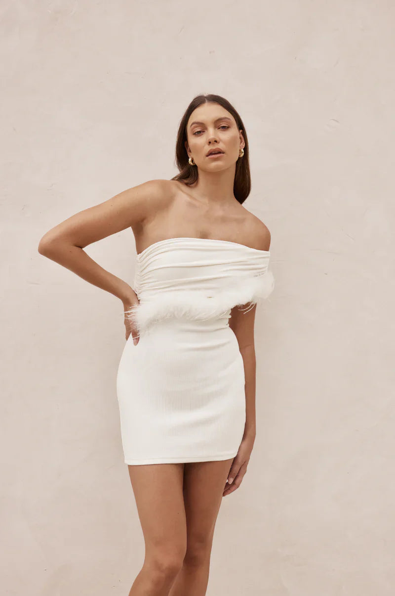 Johanson THE MOMENT MINI DRESS WHITE, size XS
