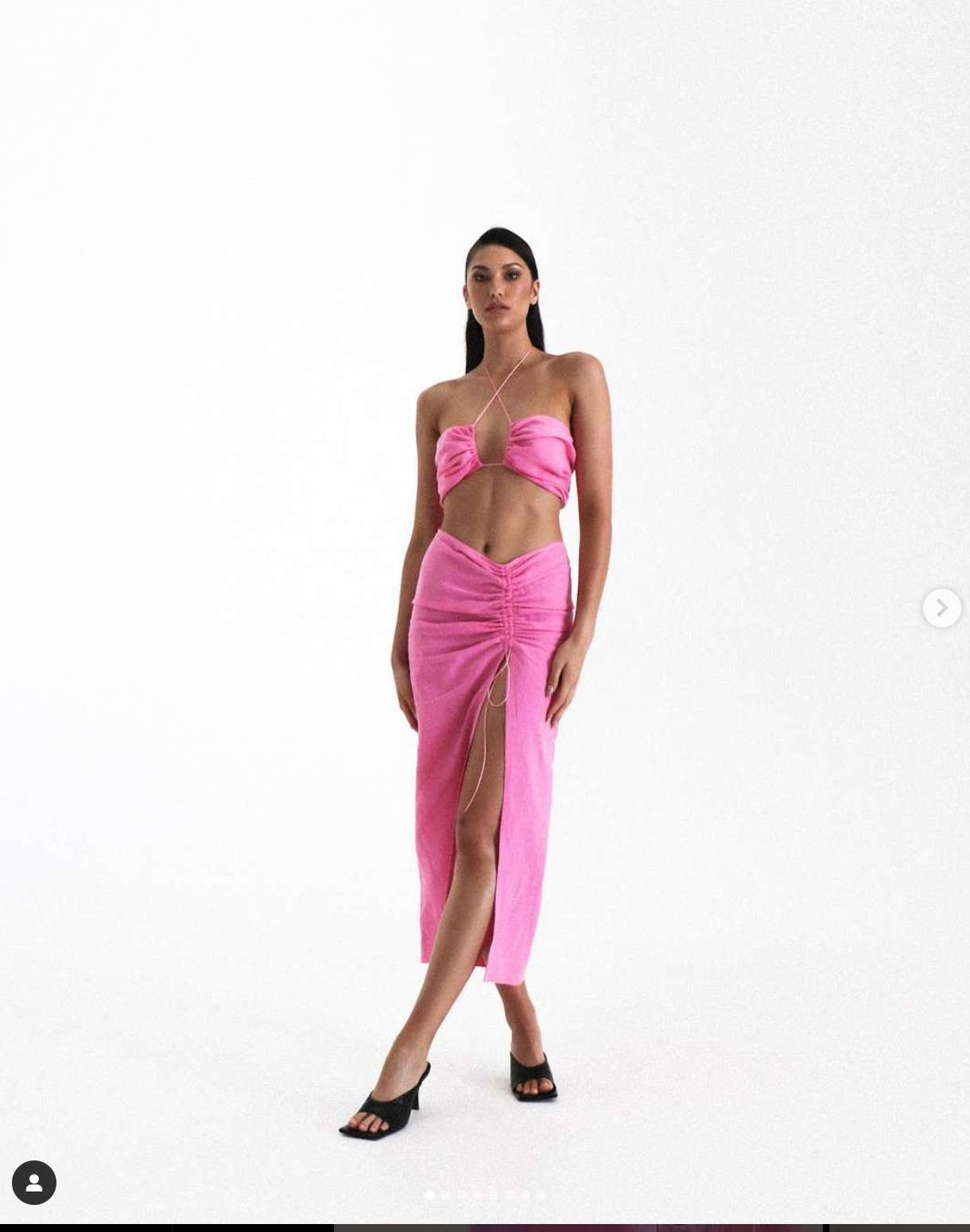 Natalie Rolt Bellini Crop and Dahlia Pant in pink , 0 (small 6)