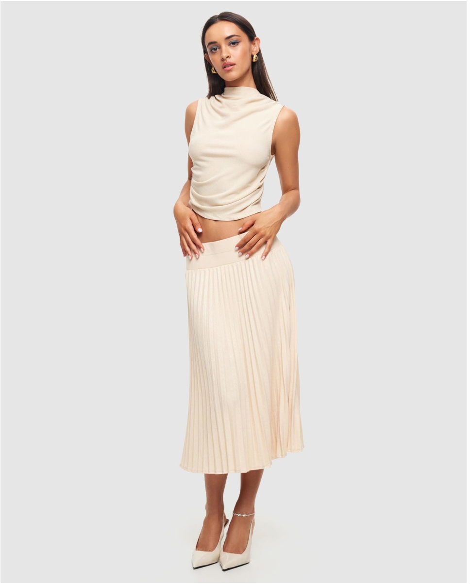 Lioness Sydney Pleat Skirt, and matching top, Size XS