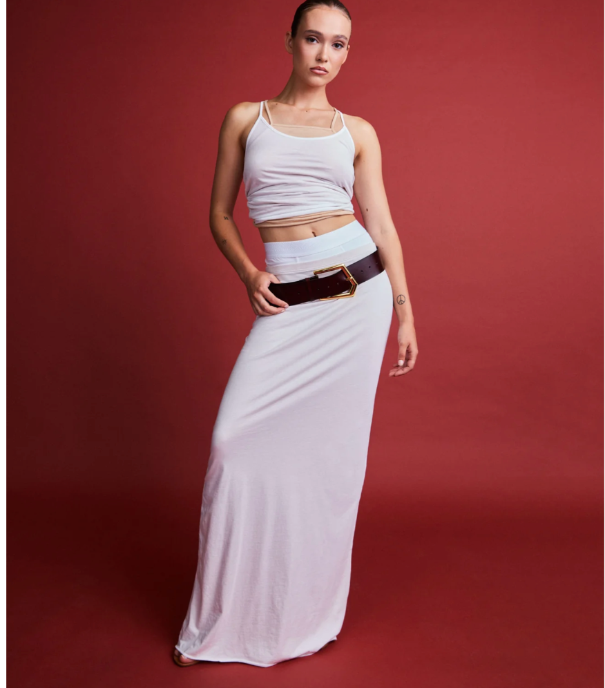 Noah Street Style Belt in plum, size S