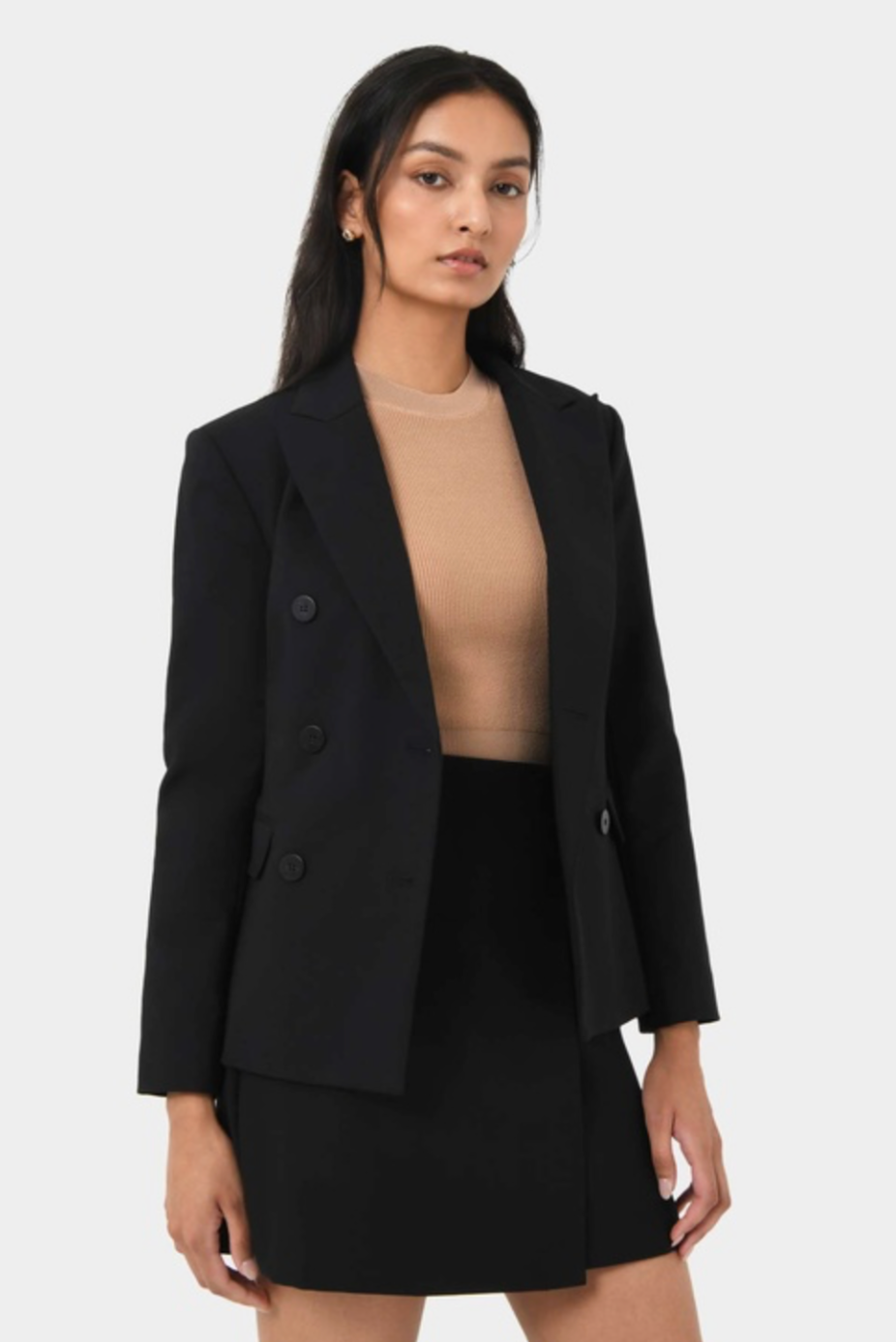 Forecast Safira Double Breasted Blazer, size 8