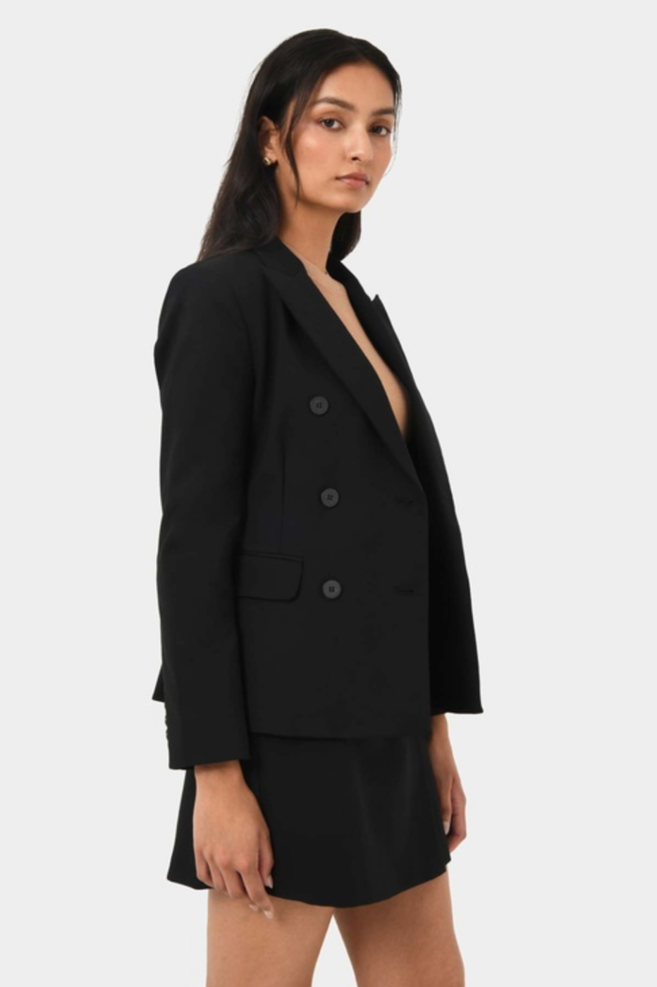 Forecast Safira Double Breasted Blazer, size 8