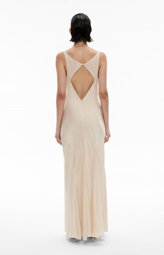Witchery Sheer Insert Maxi Dress, size 6