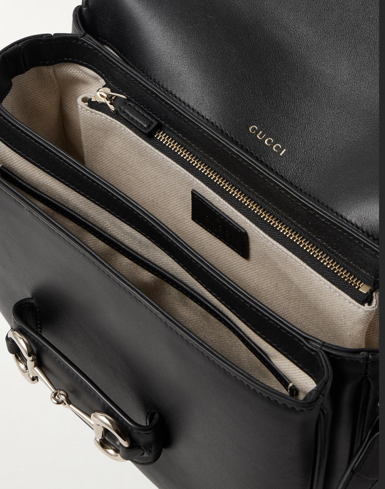 GUCCI Horsebit 1955 leather shoulder bag