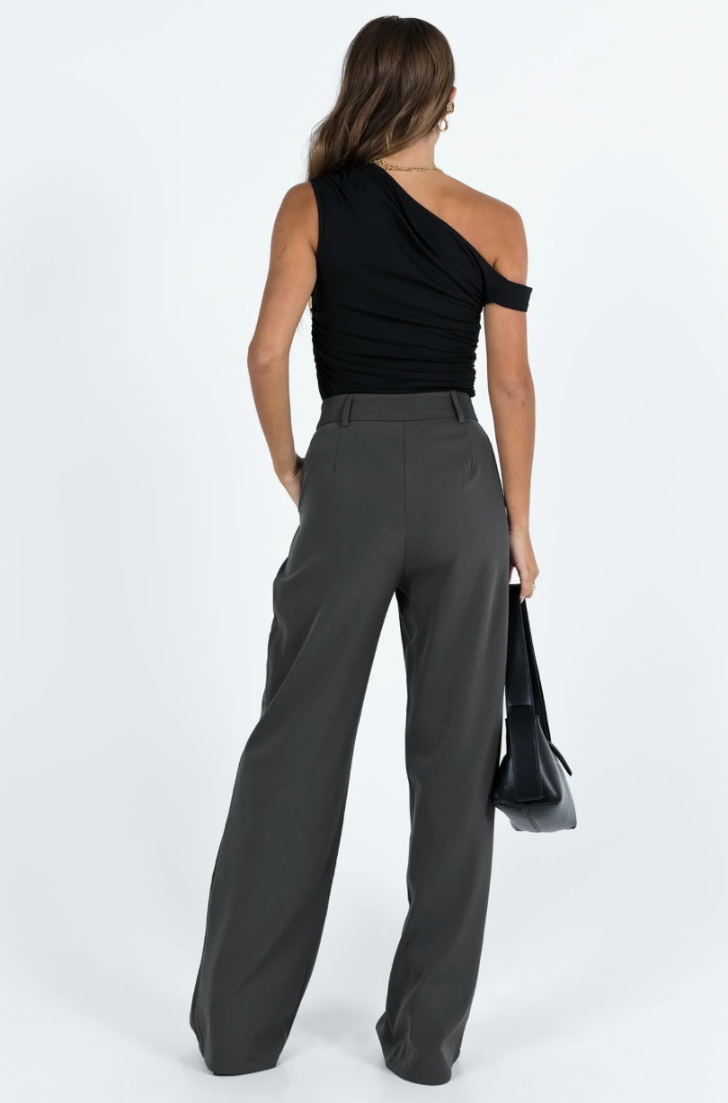 Princess Polly Archer Pants - Slate Lower Impact, size S