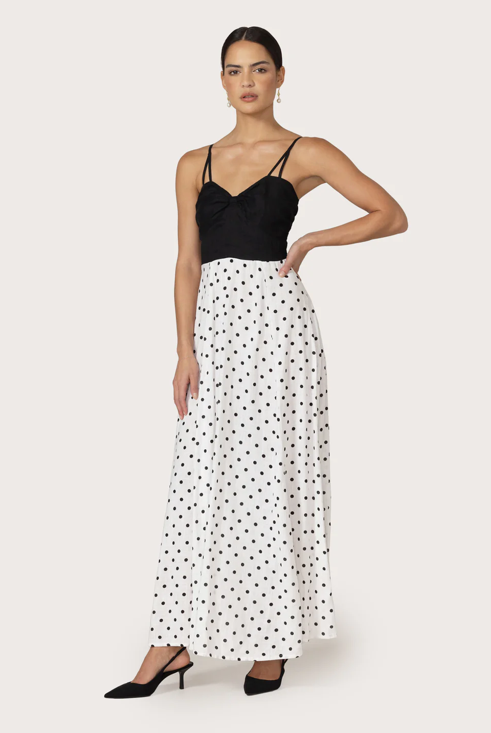 Lusana Meagen Maxi Dress - Margot Spot, size S