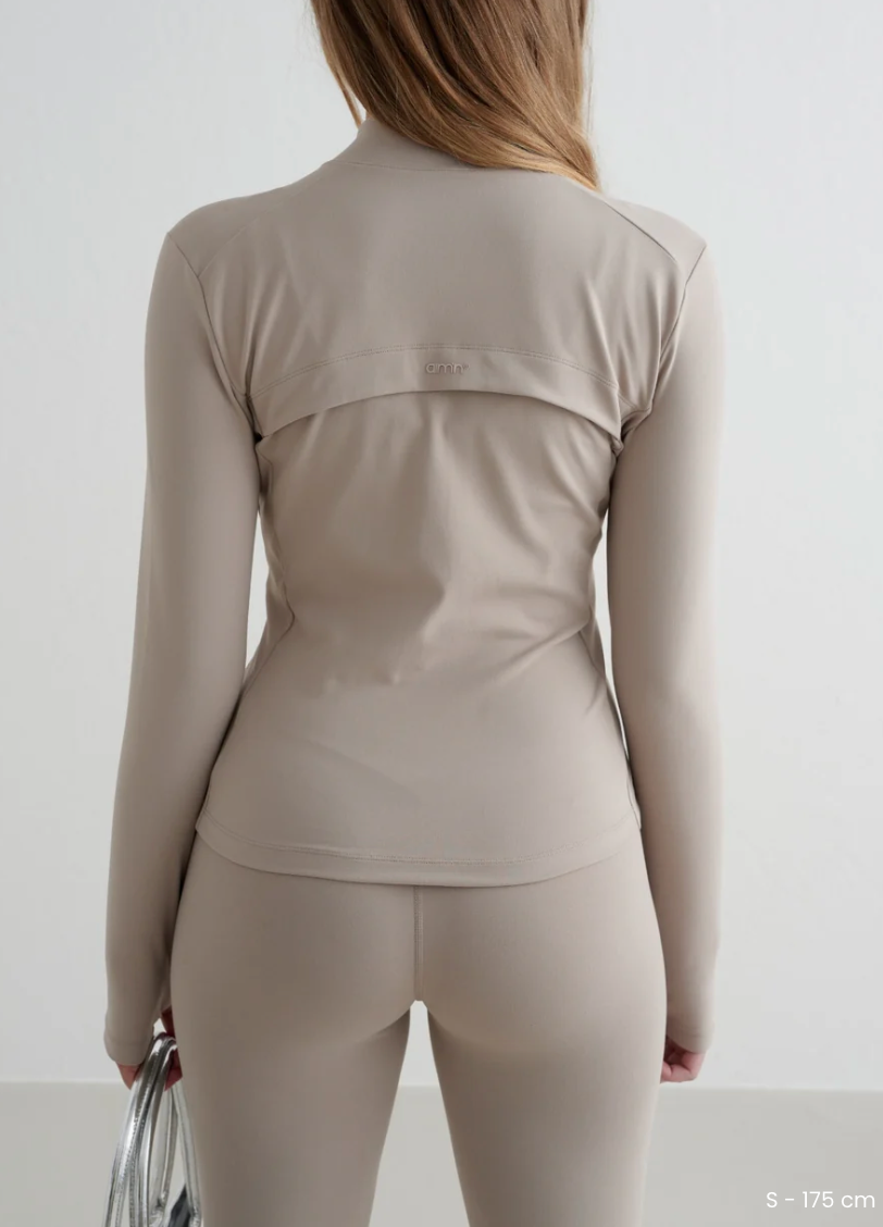 Aim'n Sense Zip Jacket - Dark Clay, size XS