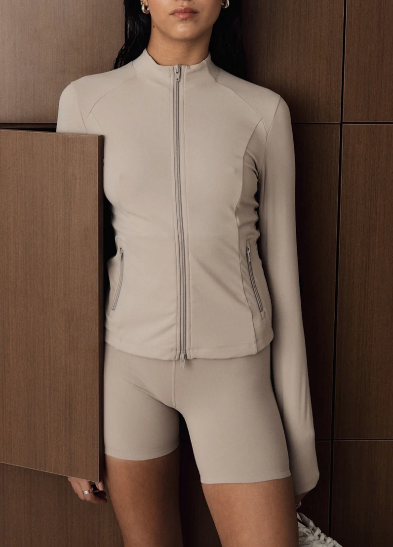 Aim'n Sense Zip Jacket - Dark Clay, size XS