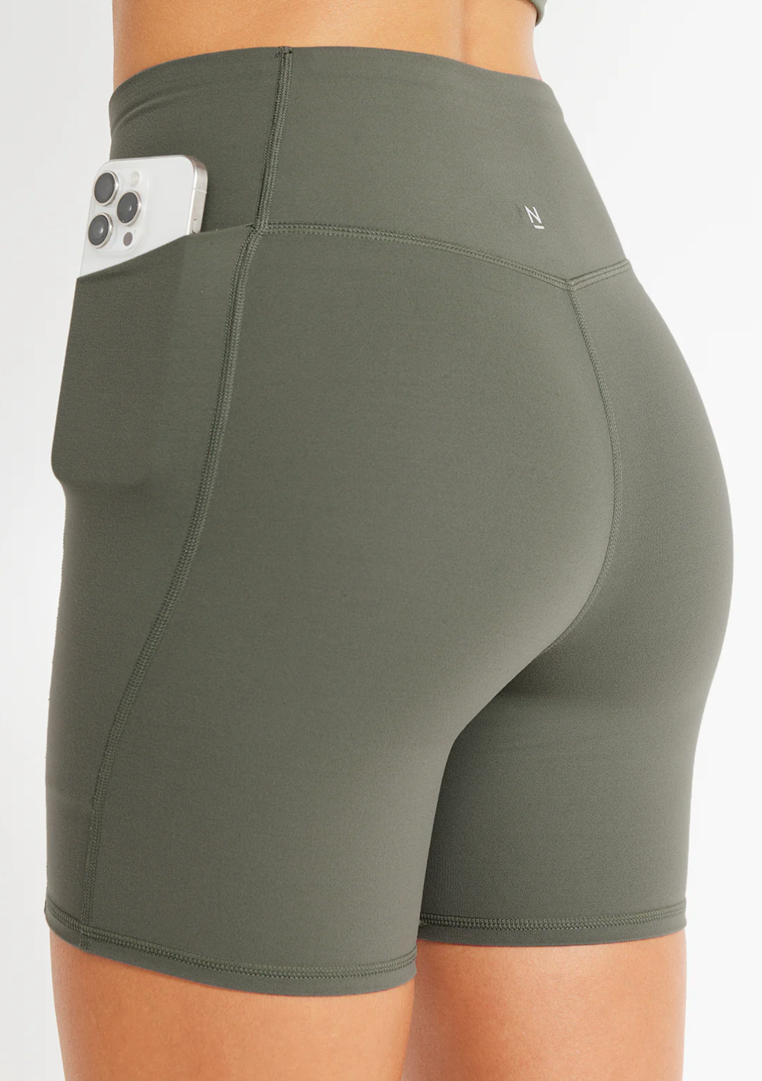 Nimble In Motion Side Pocket Short - Matcha, size XS