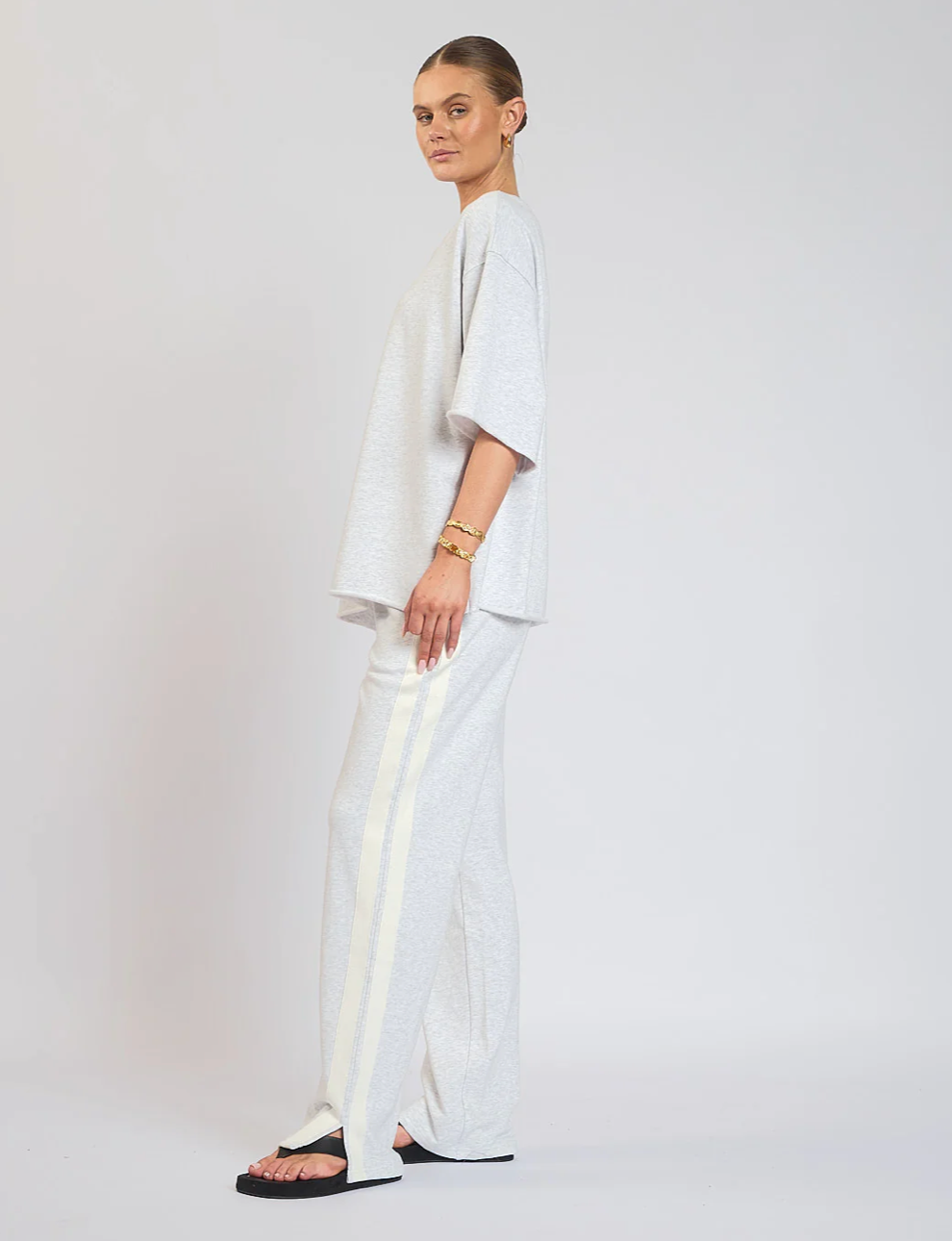 Luna Lane Marley Pants - Grey Marle, size XS