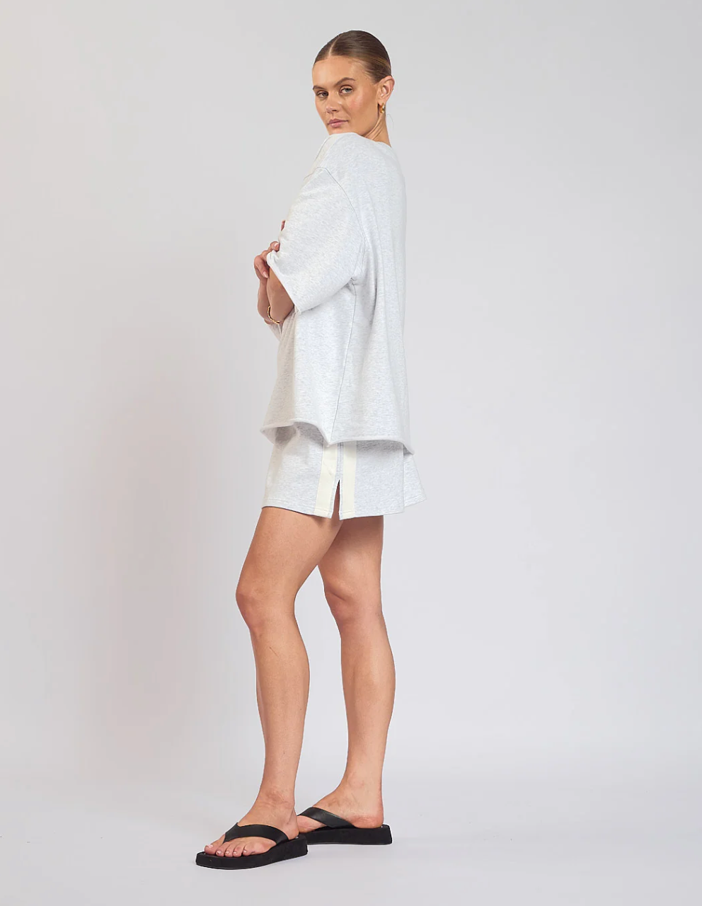 Luna Lane Maya Mini Skirt - Light grey, size XS/S