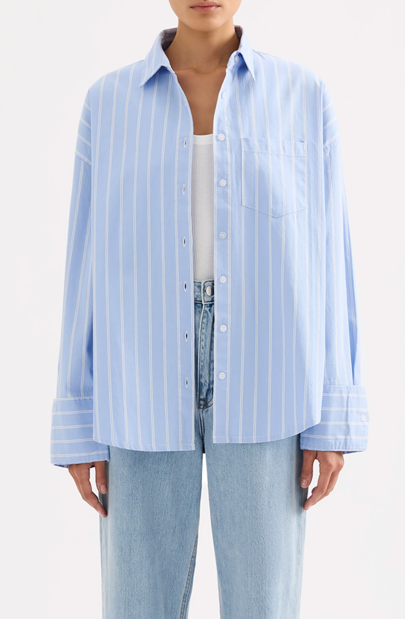 Nude Lucy Emerson Shirt - Lake blue, size S
