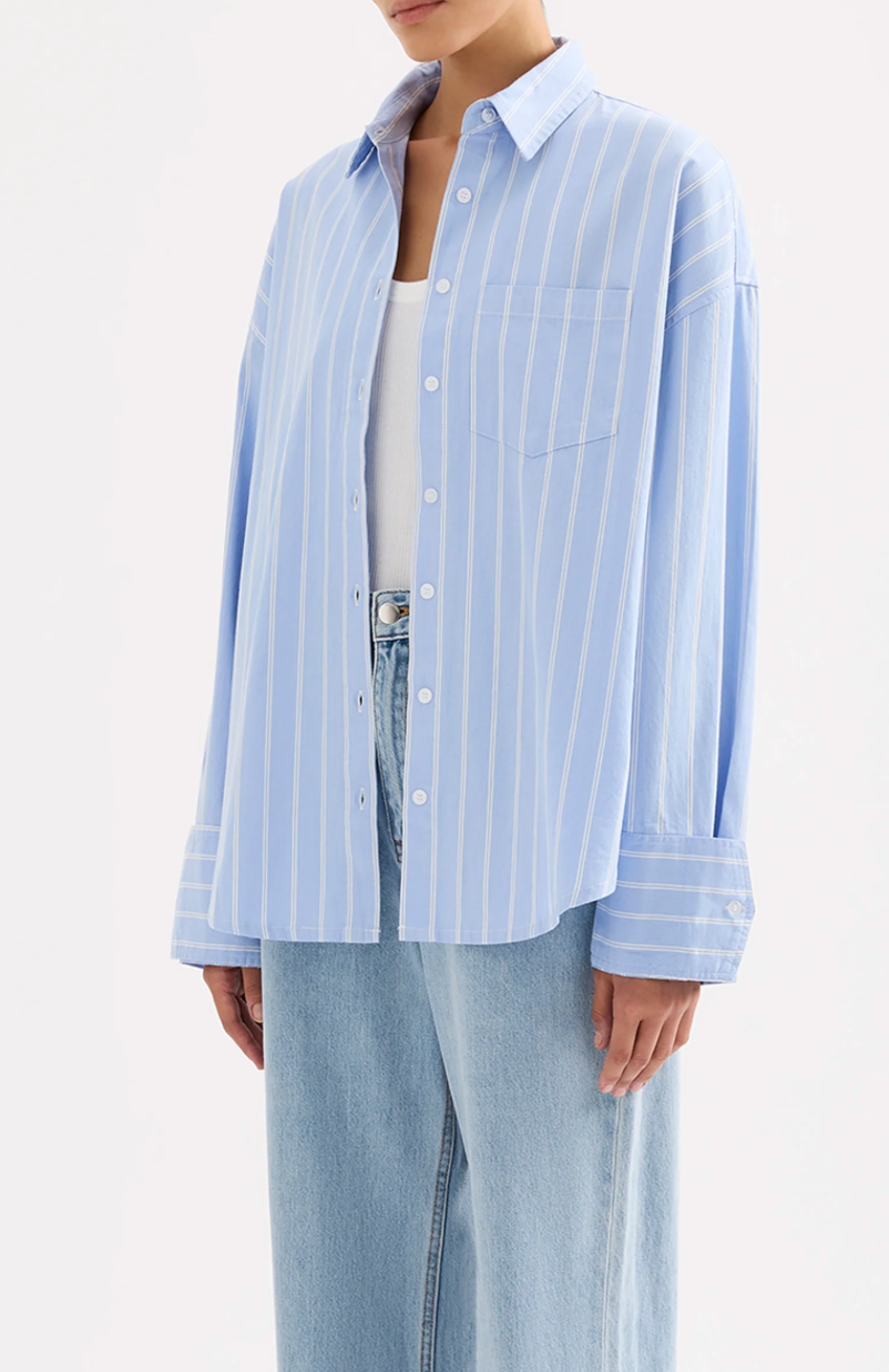 Nude Lucy Emerson Shirt - Lake blue, size S
