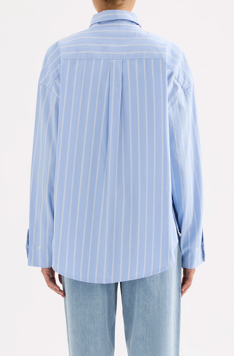 Nude Lucy Emerson Shirt - Lake blue, size S
