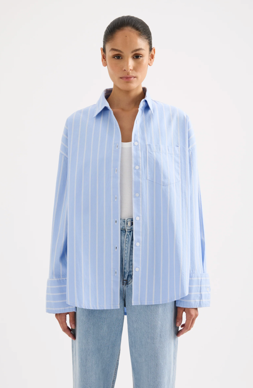 Nude Lucy Emerson Shirt - Lake blue, size S
