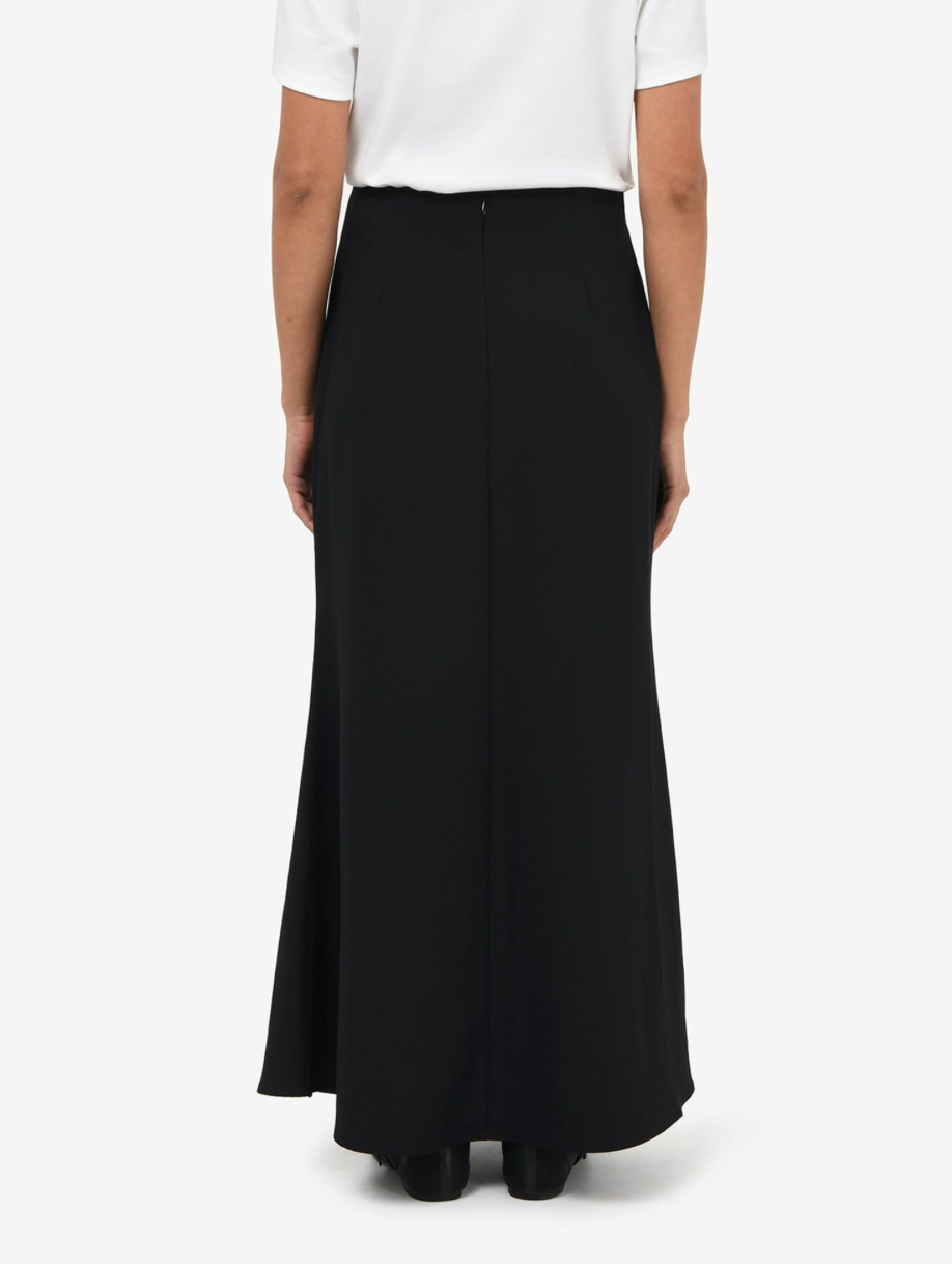 Forcast Caris Flared Maxi Skirt - Black, size 6