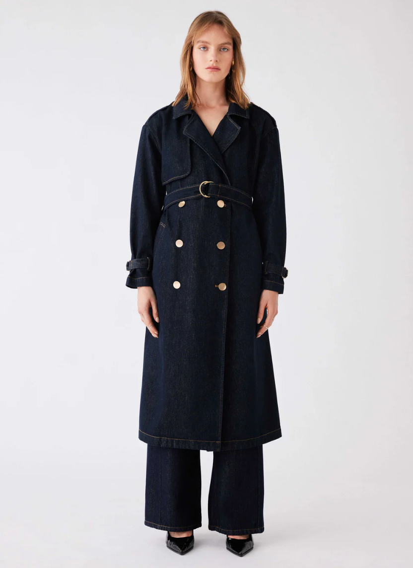 Esmaee Discovery Denim Trench, size S