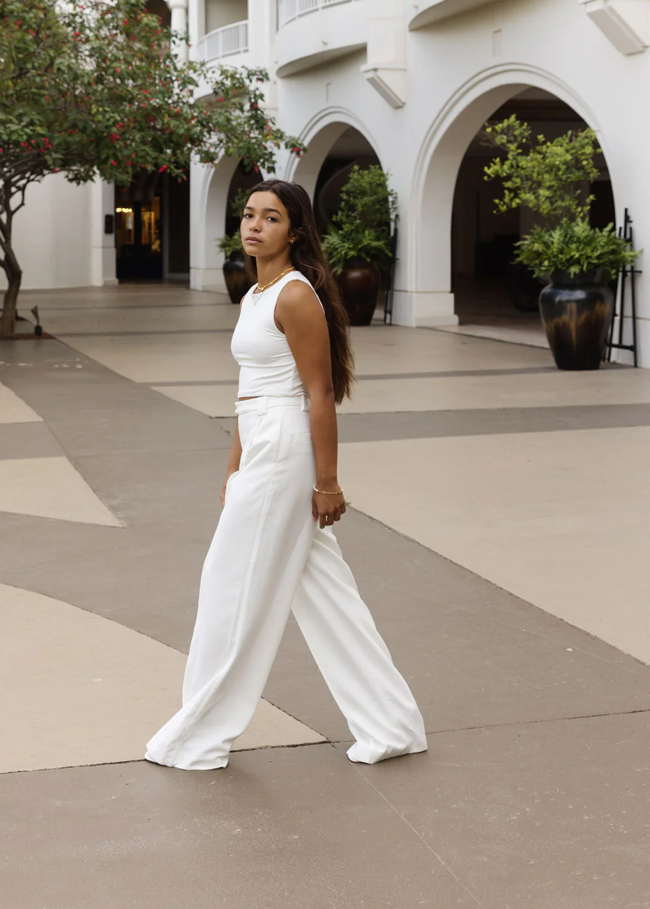 Bayse Rossi Pant - White, size 6