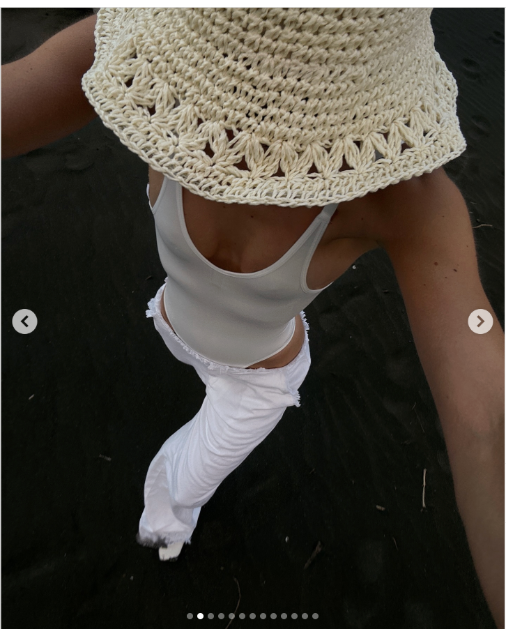 Glassons x Molly King White Linen Pants
