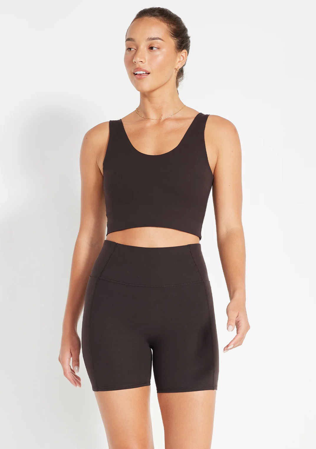 Nimble In Motion Scoop Bra - Espresso, size S