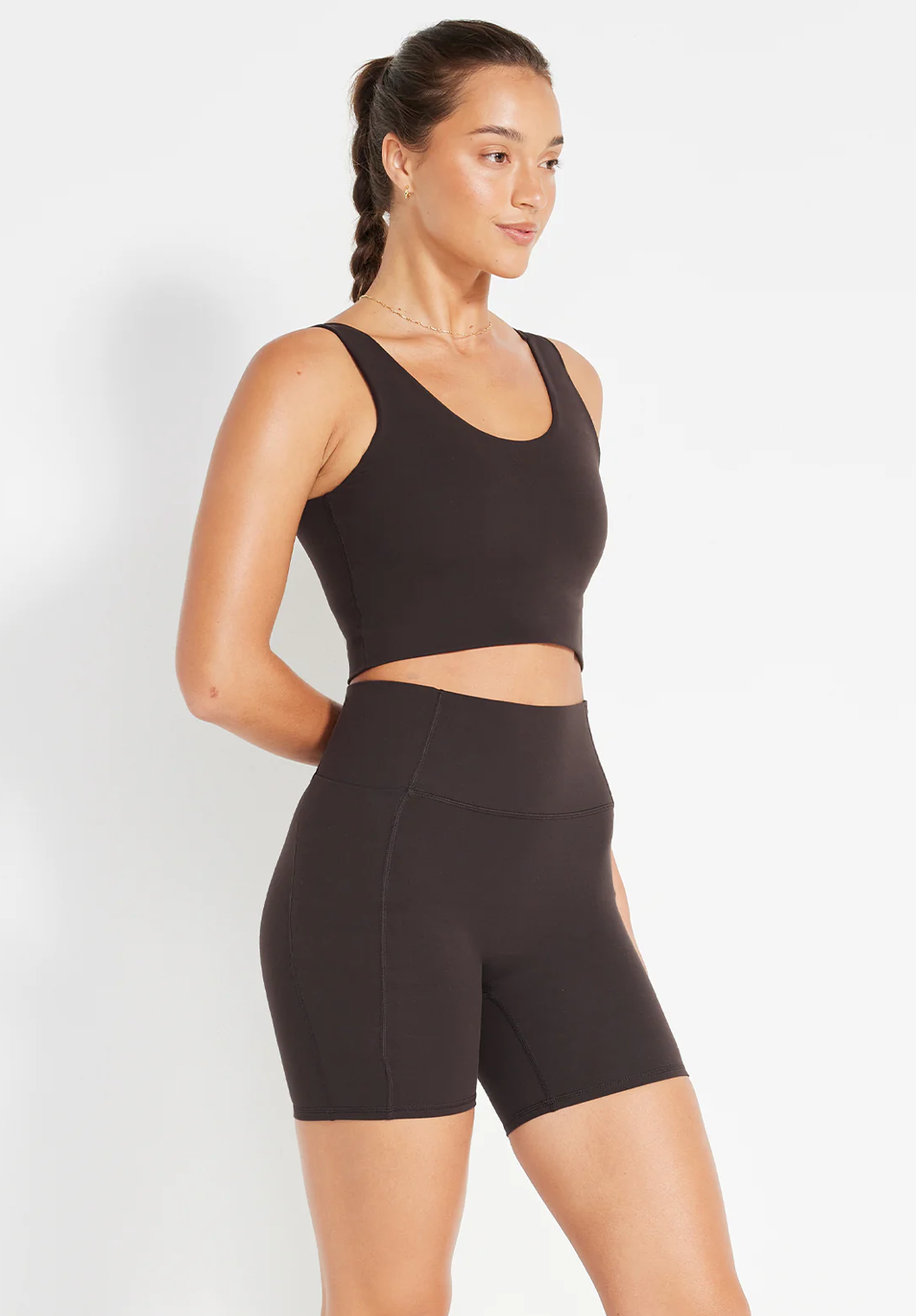 Nimble In Motion Scoop Bra - Espresso, size S