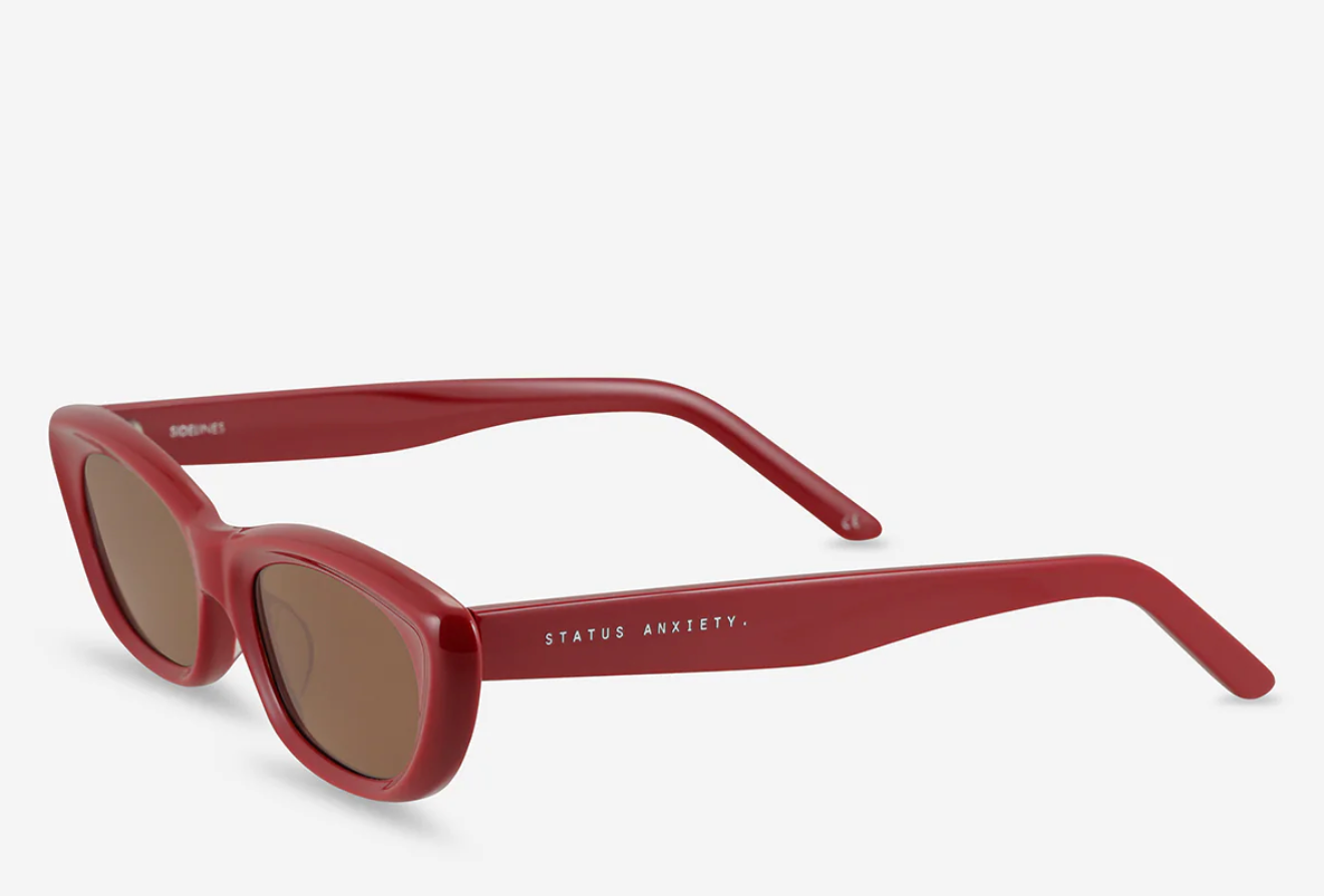Status Anxiety Sidelines Sunglasses - Cherry