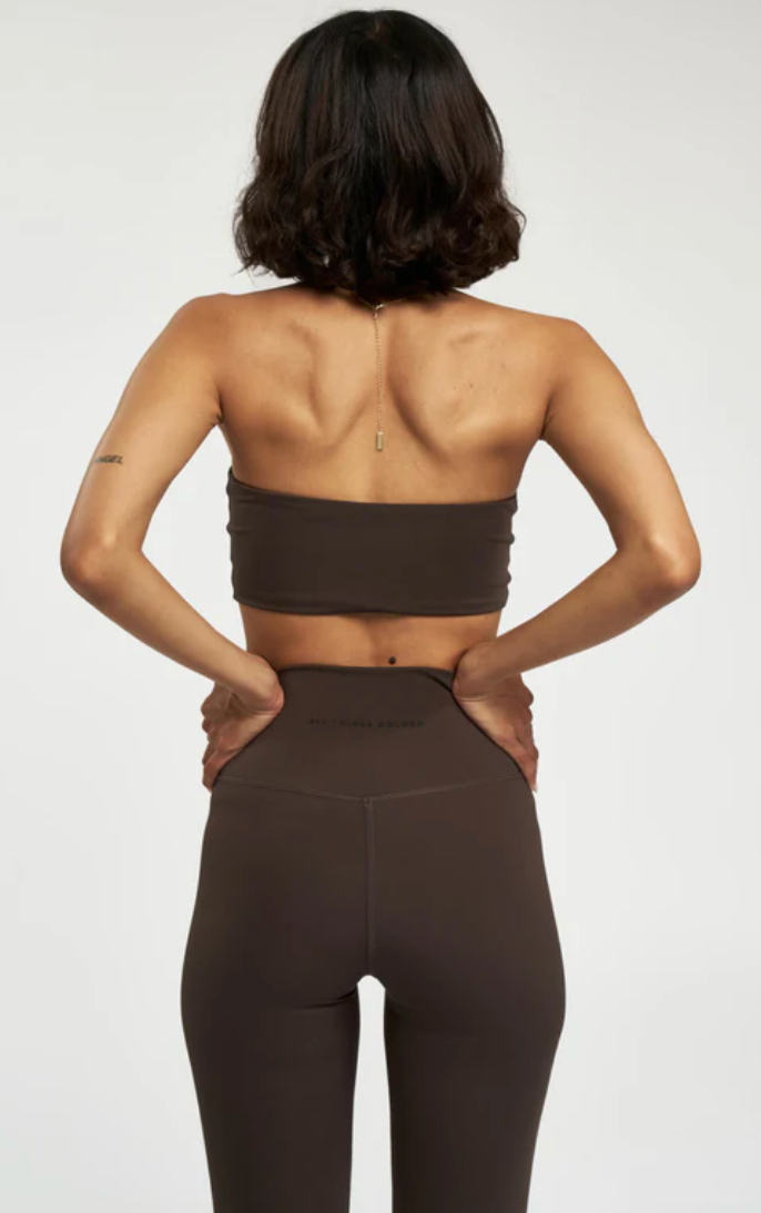 All things golden The Sculpt™ Bandeau - Espresso - size S