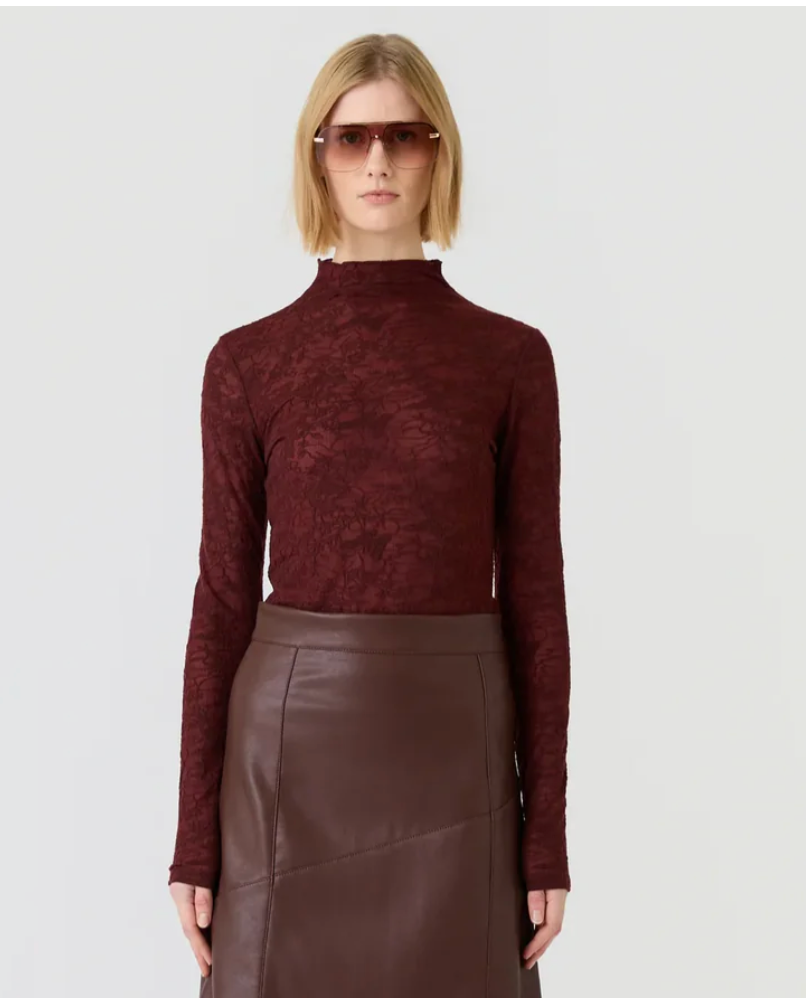 Esmaee Fallow Lace Top XXS