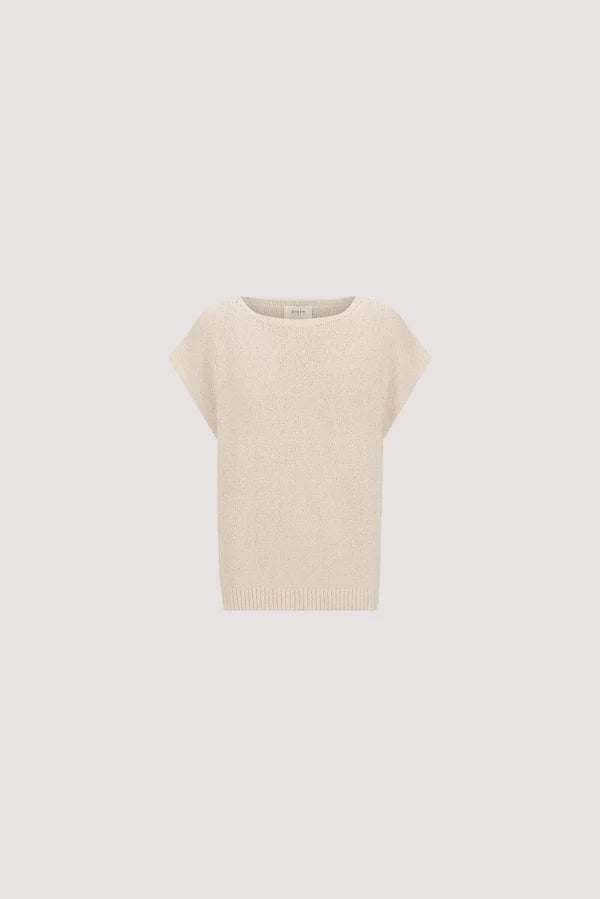 DISSH ASPEN SANDSTONE KNIT TOP XS
