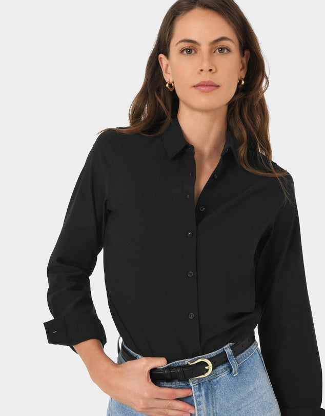 Forcast Morgan Collared Shirt, size 8