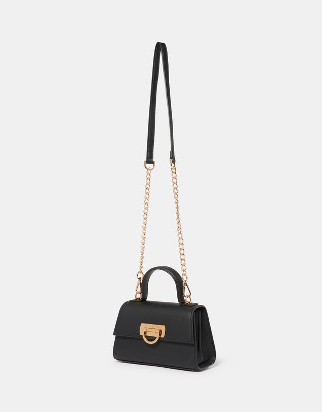 Forever New Signature Vivian Mini Top Handle Bag, black