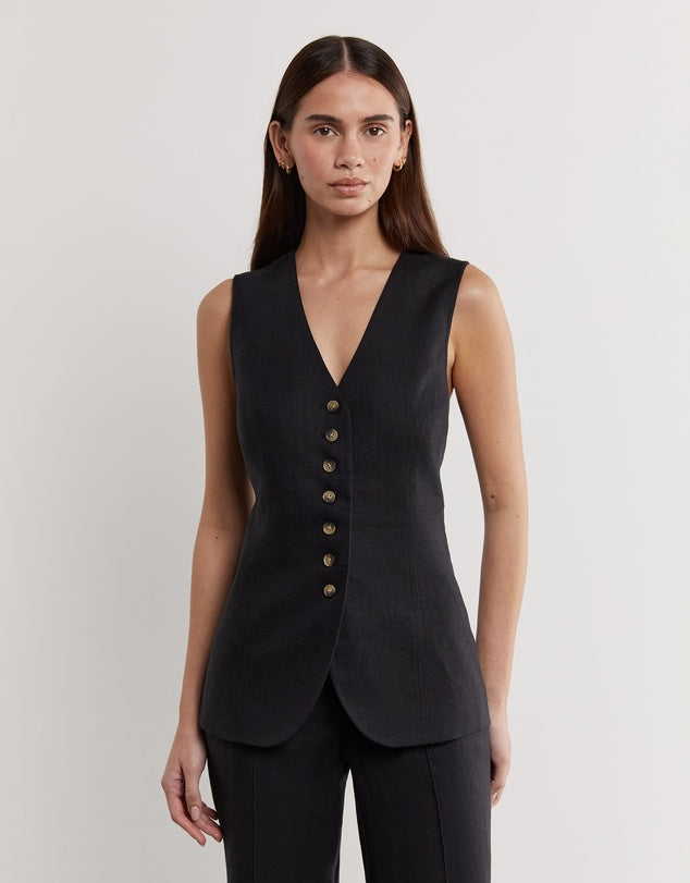 JAG Kayla Linen Vest, size 6