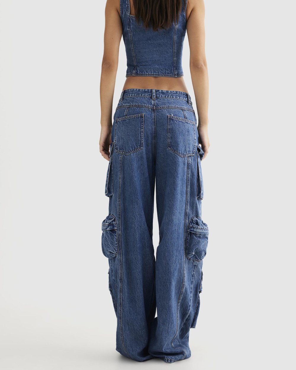 Lioness Day Dream Tie Up Jeans, Size 6
