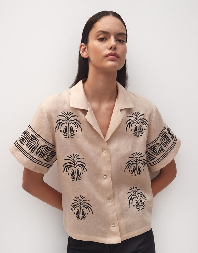 Morrison Kalea Linen SS Shirt, size 0-1 (6-8)
