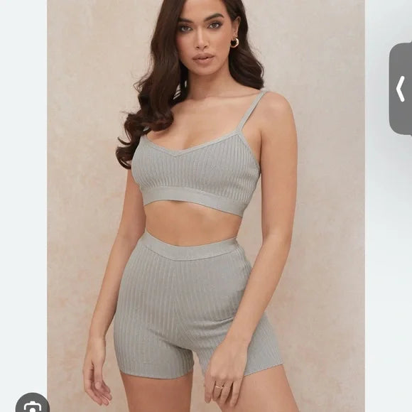 House of CB shapewear ribbed short XS (in beige)